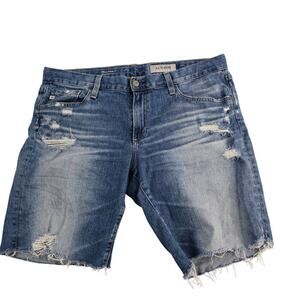 AG Adraino Goldschmied nikki short blue size 32R denim womens cut off 6987